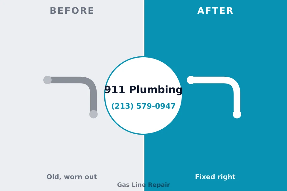Before and after: plumbing repair Greenbrier, TN